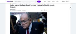 Click image for larger version

Name:	FireShot Capture 004 - Judge warns Giuliani about 'pyrrhic' victory in Florida condo dispute_ - .jpg
Views:	0
Size:	82.4 KB
ID:	2356521