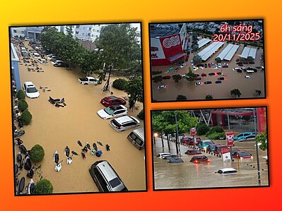 Lũ qut miền Trung, Khnh Ho, Nha Trang, kỷ lục của kỷ lục +video