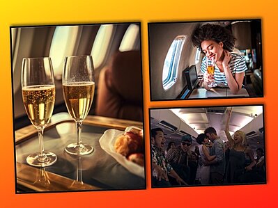 Cơn say trn my: Ai chịu trch nhiệm về hnh khch nhậu nhẹt trn my bay?